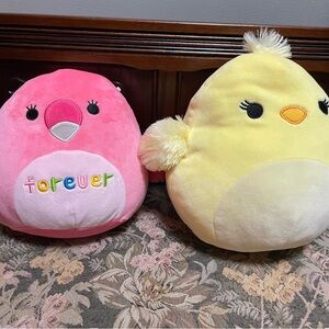 Squishmallows Pink & Yellow Bird Plush Duo